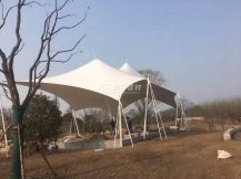 hy590海洋之神检测中心景观棚项目安装